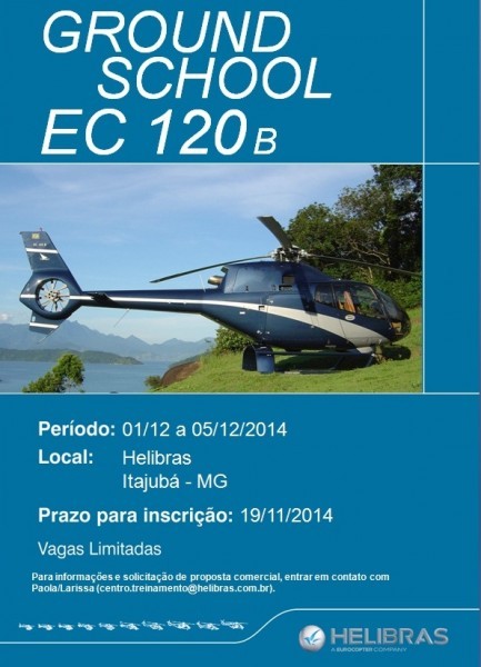 Ground School EC120 B: inscrições abertas