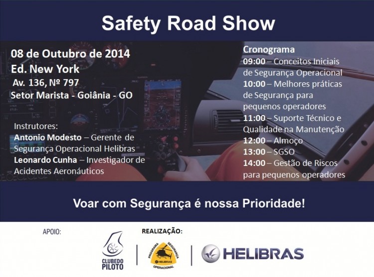 Helibras promove o Safety Road Show, em Goiânia (GO)